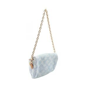Louis Vuitton Bum blue Canvas handbag leather Bag Denim Monogram